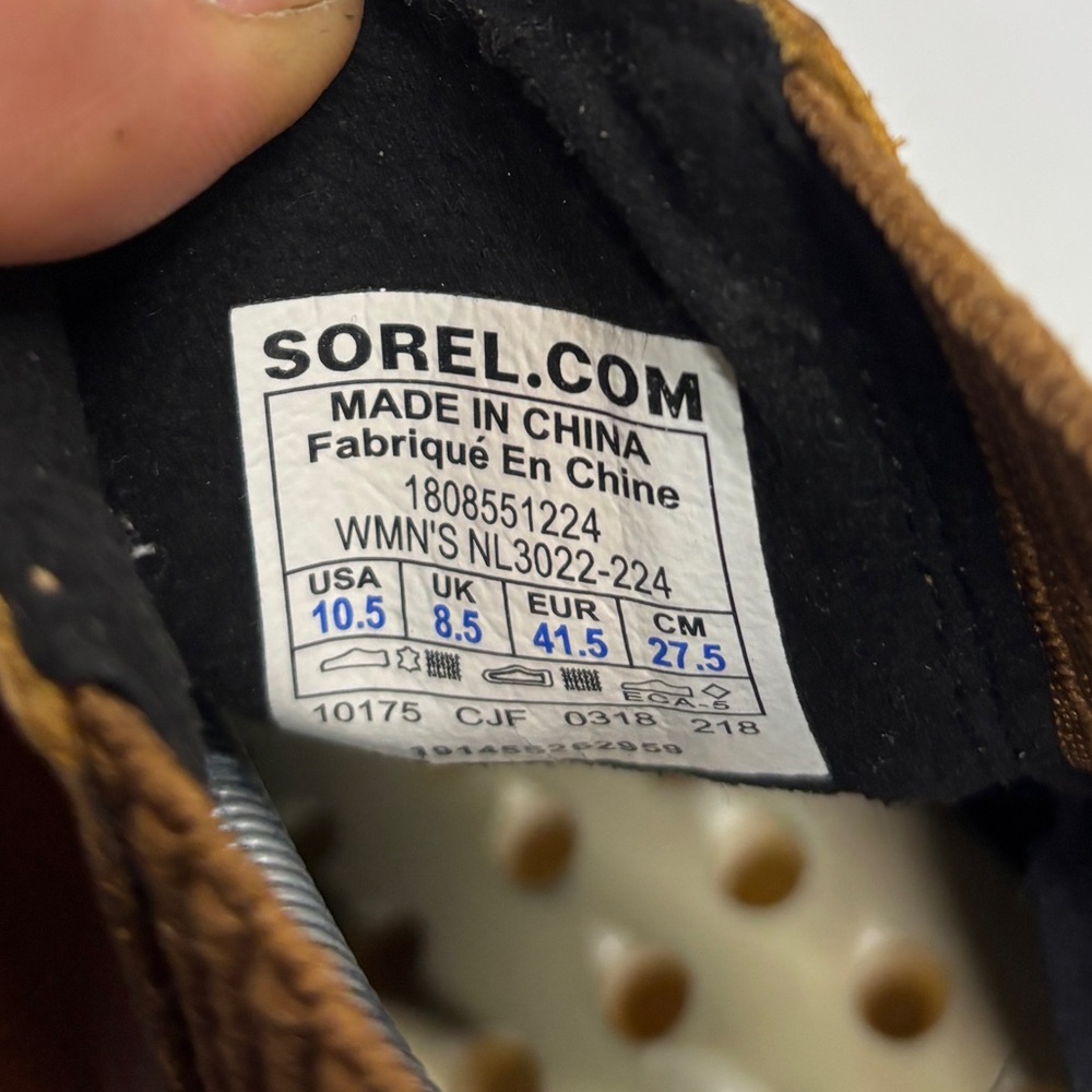 Sorel NL3022 Leather Chelsea Boots Brown Waterproof Lug Sole Women’s 10.5 - Picture 14 of 15